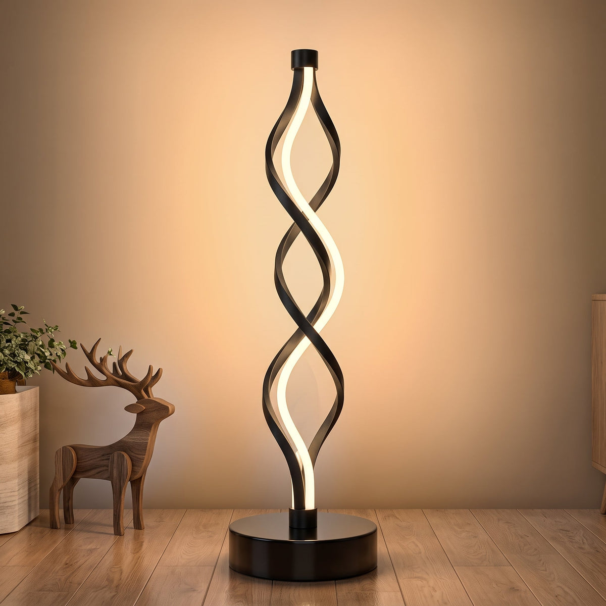Infinity Spiral Wave Table  Lamp