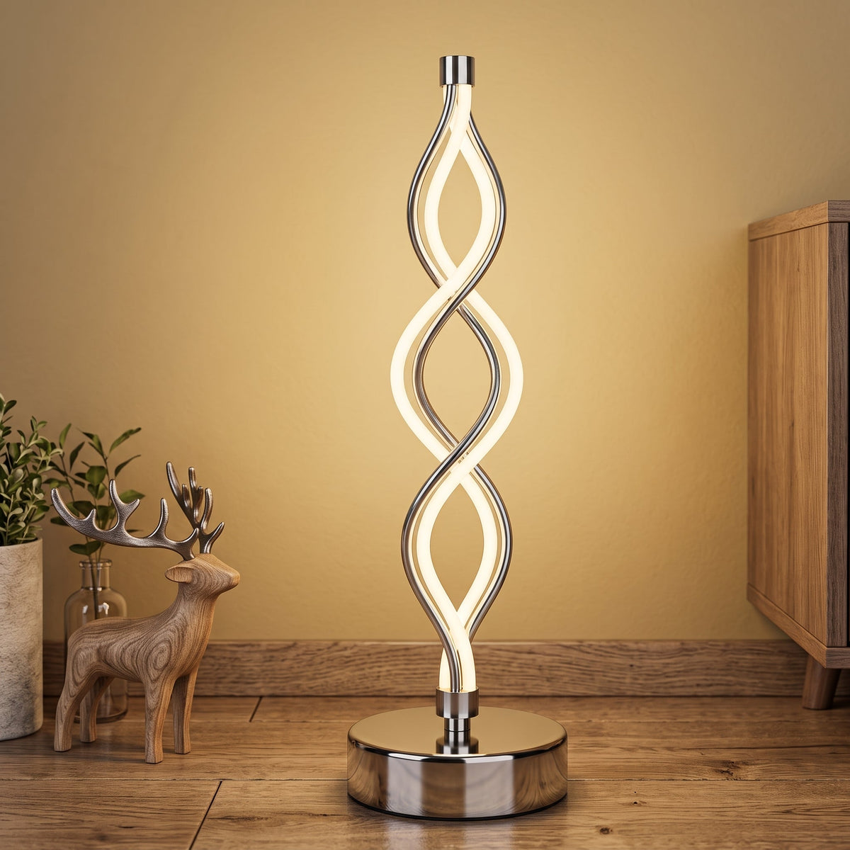 Infinity Spiral Wave Table  Lamp